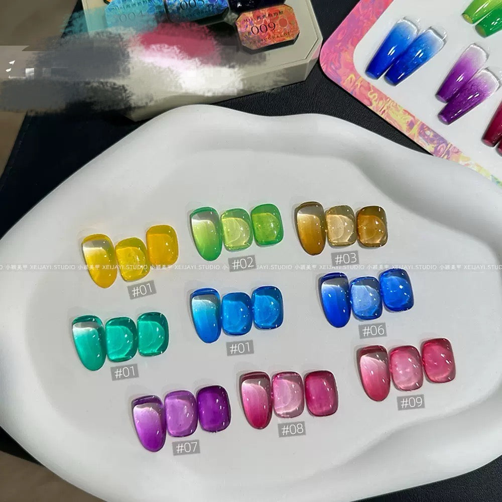 High-transparency glass tape Gel Nail | nine-grid-BOX