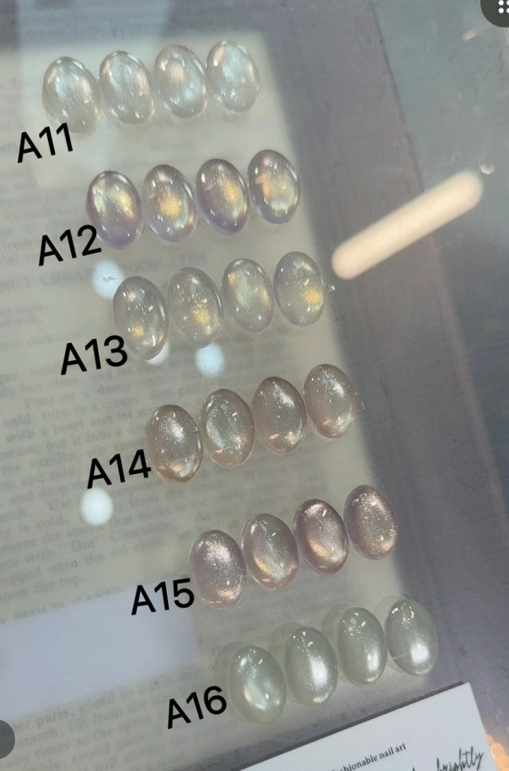 Clear with Glitter Style| Gel Nail  — Net weight 10g / Bottle | 16 Colors can choose