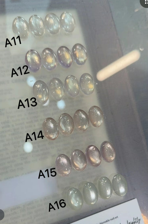 Clear with Glitter Style| Gel Nail  — Net weight 10g / Bottle | 16 Colors can choose