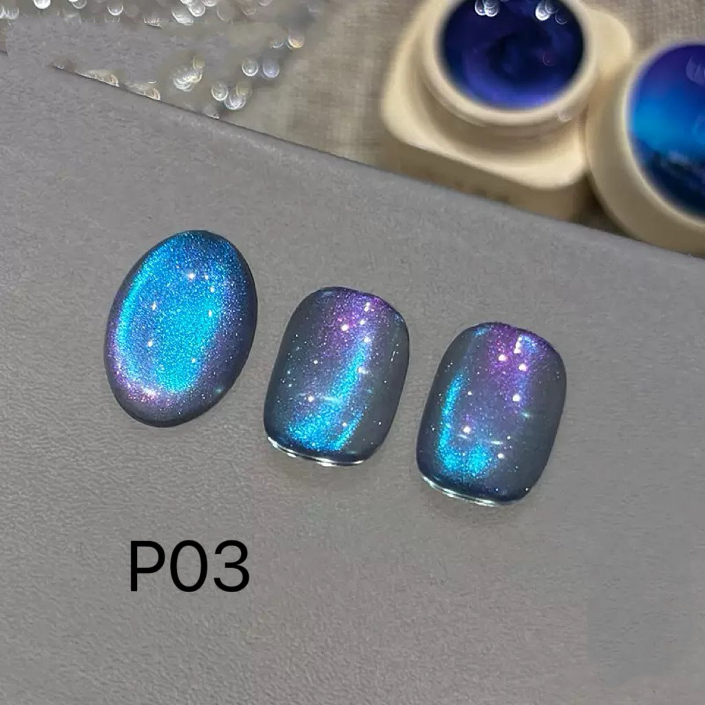 All Cat eye flash style-Gel Nail | High Quality | Net weight 5 grams/Each color Bottle | 100+ Colors can choose| Nail polish gel