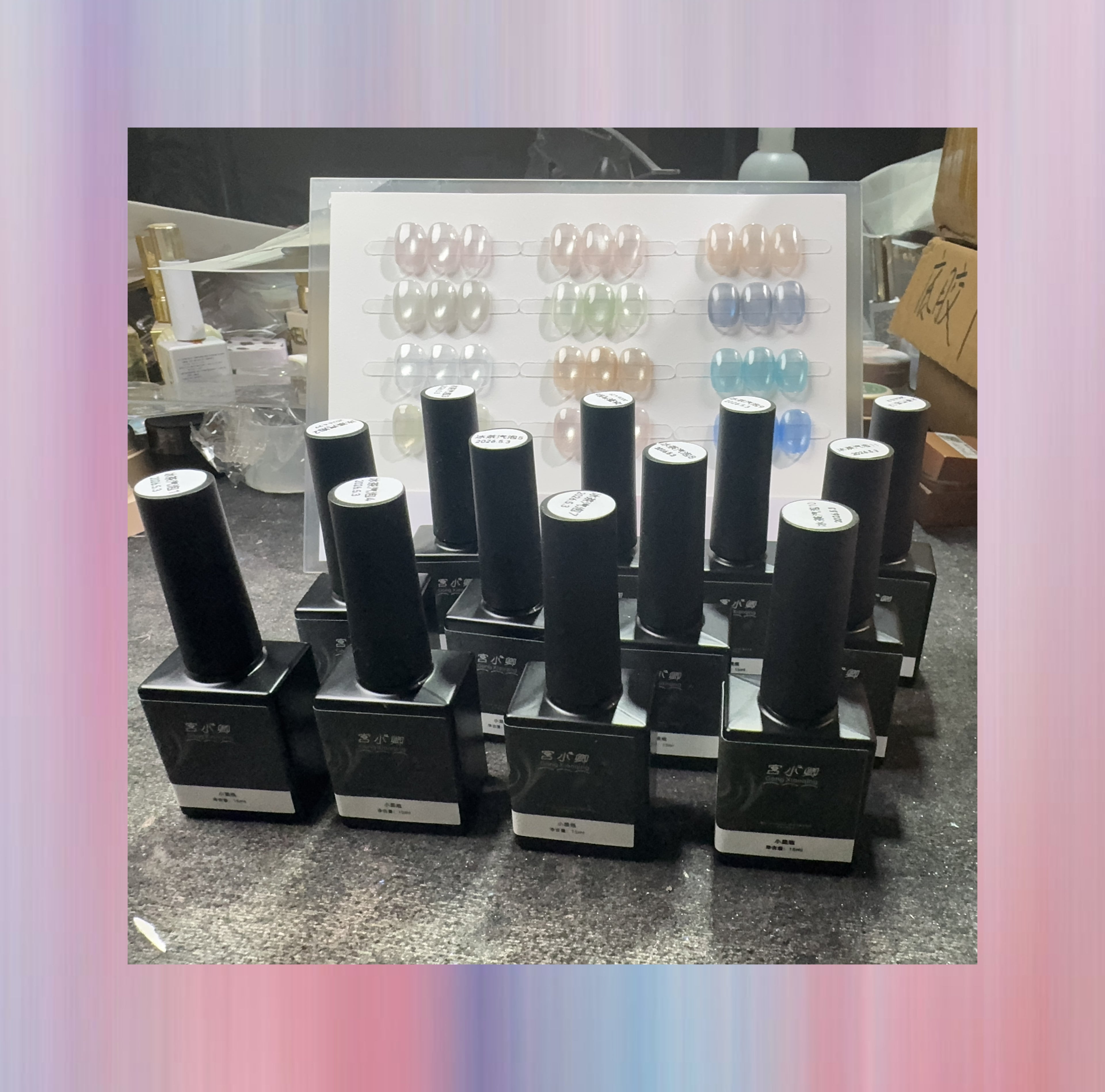 Iced tea soda Style (Full Set) |Full Set are 12 colors bottles |  Cat eye UV Nail Gel Bottle | Net weight :15ml/bottle